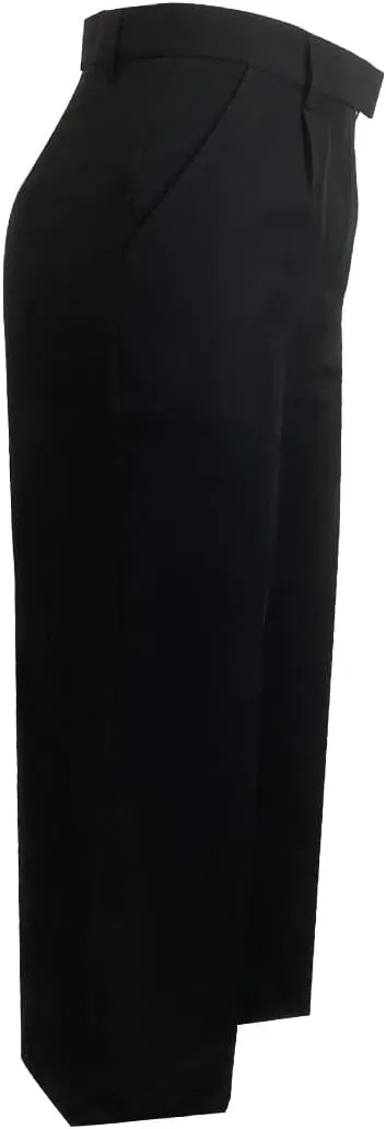 Women's Wide Leg Cropped Dress Pants, High Waist Trousers with Pockets